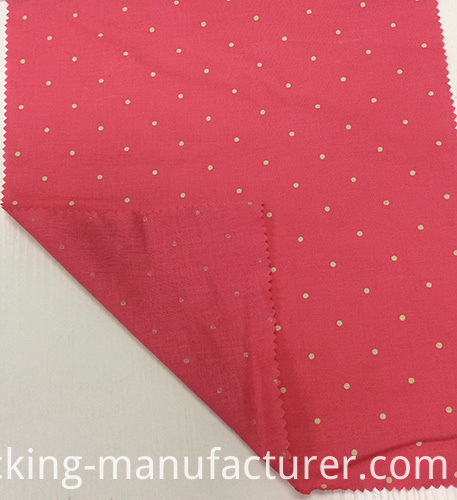 Linen/Viscose Polka Printed Garment Fabric, Home Textiles Fabric
